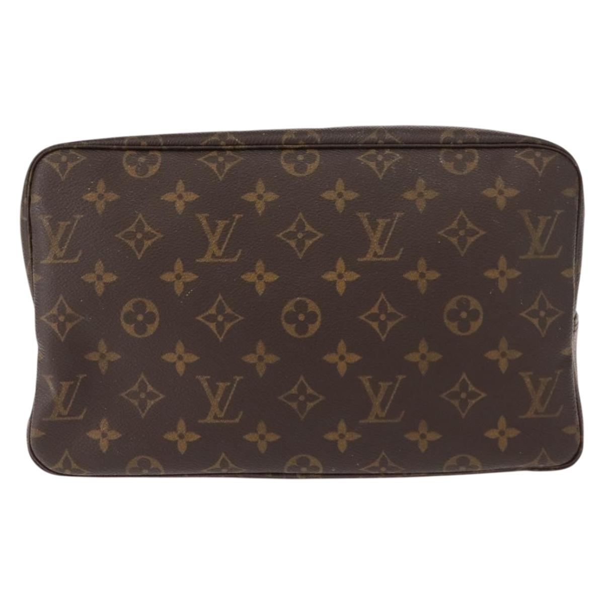 LOUIS VUITTON Monogram Trousse Toilette 28 Clutch Bag M47522 LV Auth 148093