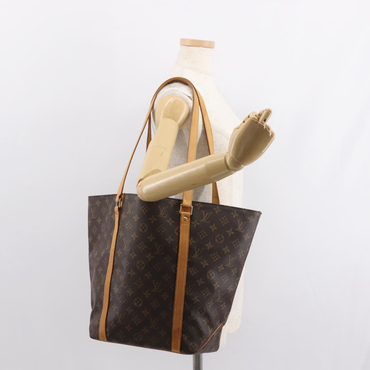 LOUIS VUITTON Monogram Sac Shopping Tote Bag M51108 LV Auth 148103