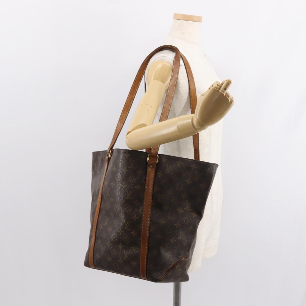 LOUIS VUITTON Monogram Sac Shopping Tote Bag M51108 LV Auth 148104