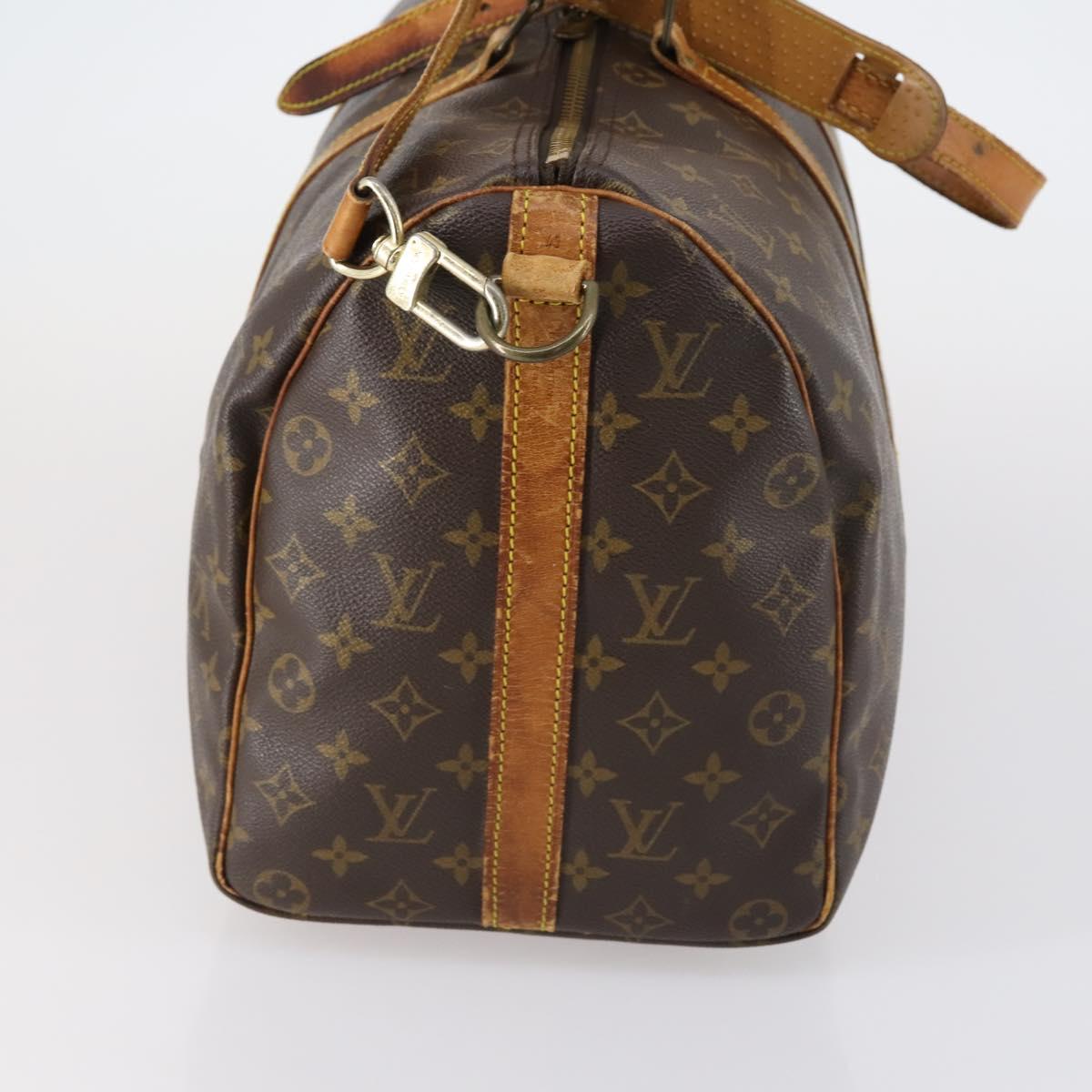 LOUIS VUITTON Monogram Keepall Bandouliere 45 Boston Bag M41418 LV Auth 148109