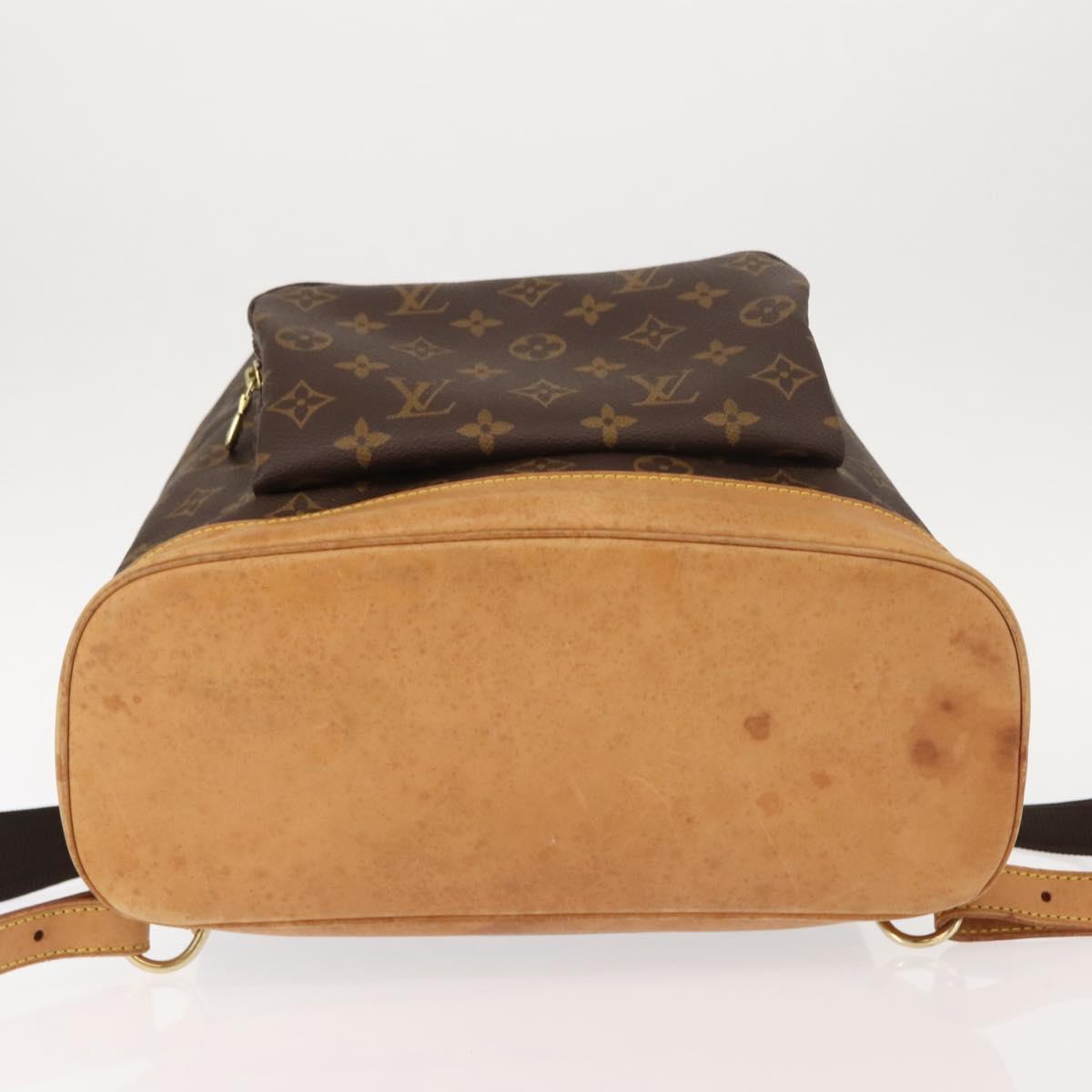 LOUIS VUITTON Monogram Montsouris GM Backpack M51135 LV Auth 148114