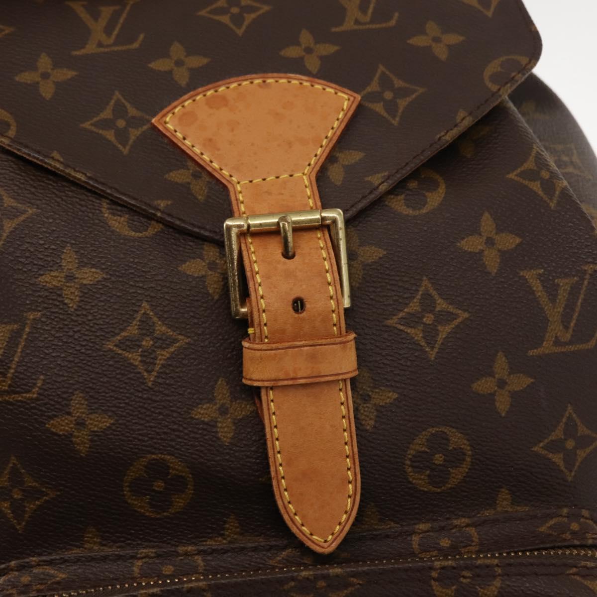 LOUIS VUITTON Monogram Montsouris GM Backpack M51135 LV Auth 148114