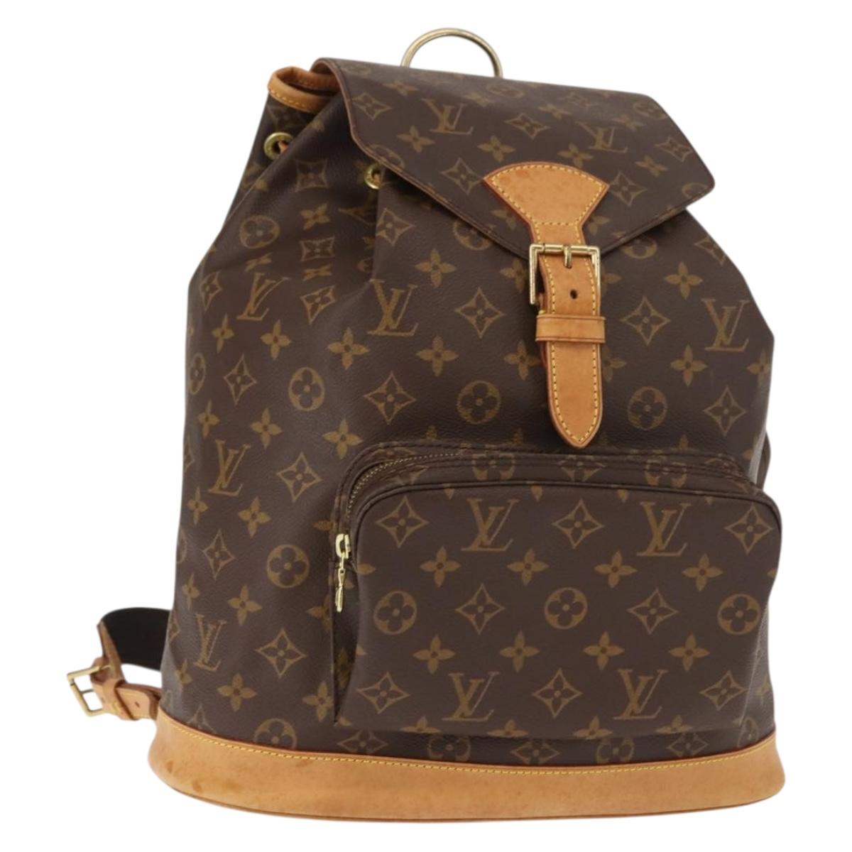 LOUIS VUITTON Monogram Montsouris GM Backpack M51135 LV Auth 148114