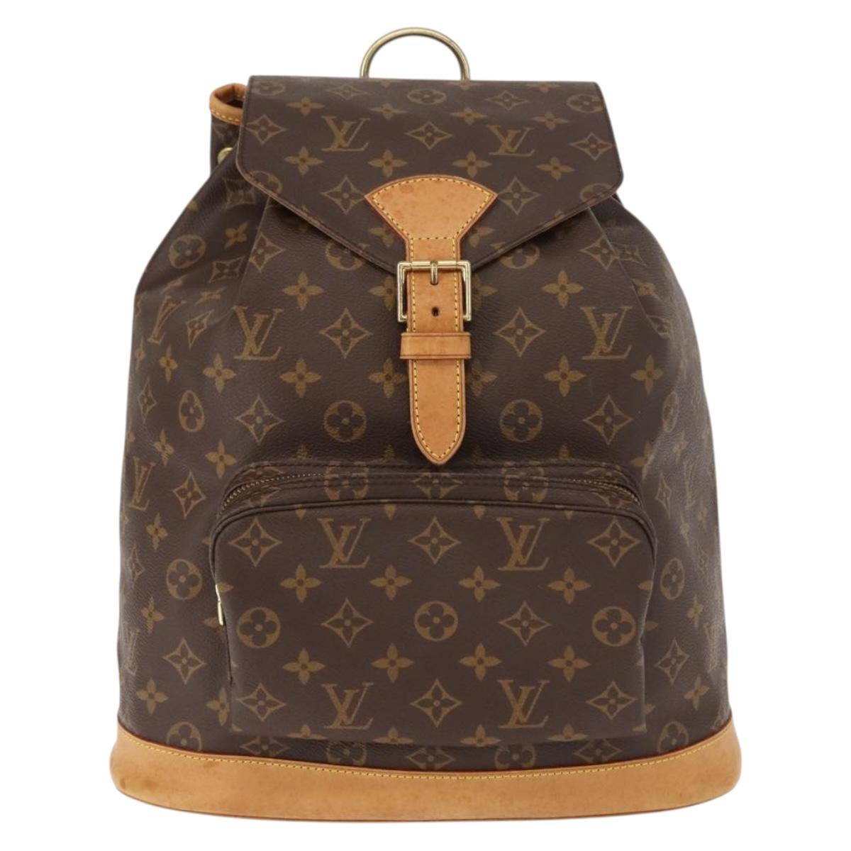 LOUIS VUITTON Monogram Montsouris GM Backpack M51135 LV Auth 148114