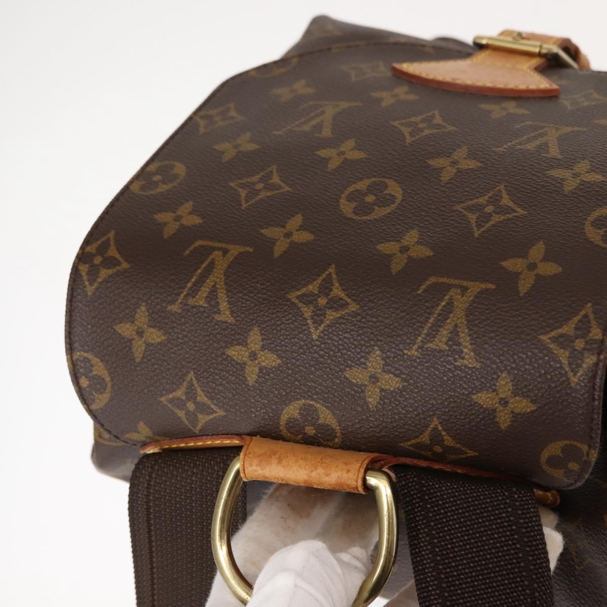 LOUIS VUITTON Monogram Montsouris GM Backpack M51135 LV Auth 148114