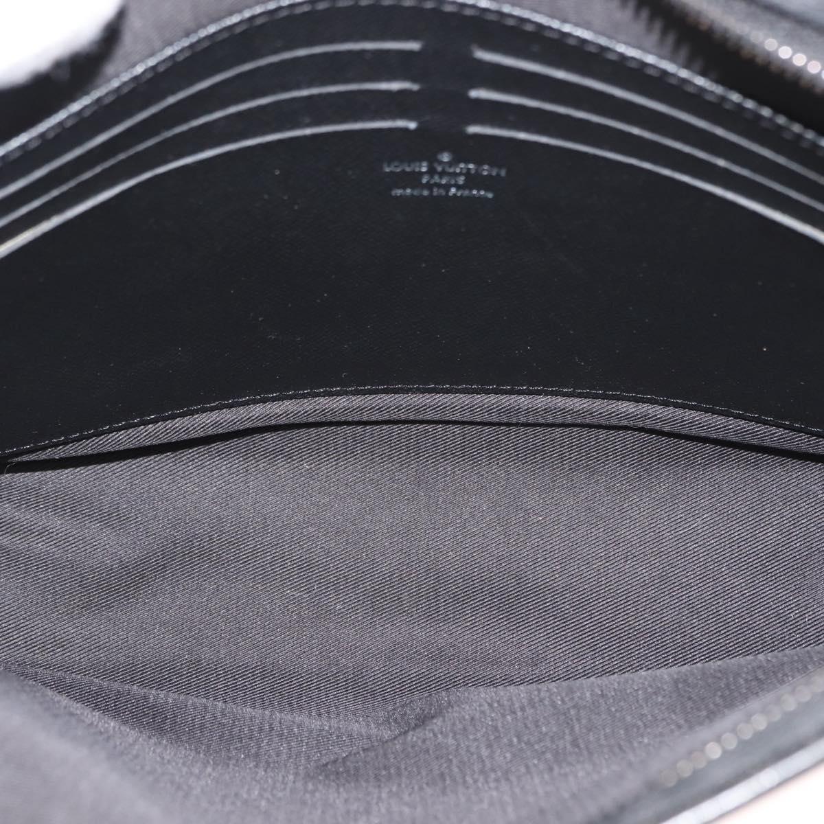 LOUIS VUITTON Monogram Galaxy Pochette Voyage MM Bag Gray M44448 LV Auth 148119