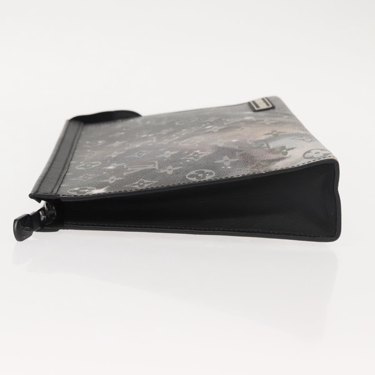 LOUIS VUITTON Monogram Galaxy Pochette Voyage MM Bag Gray M44448 LV Auth 148119