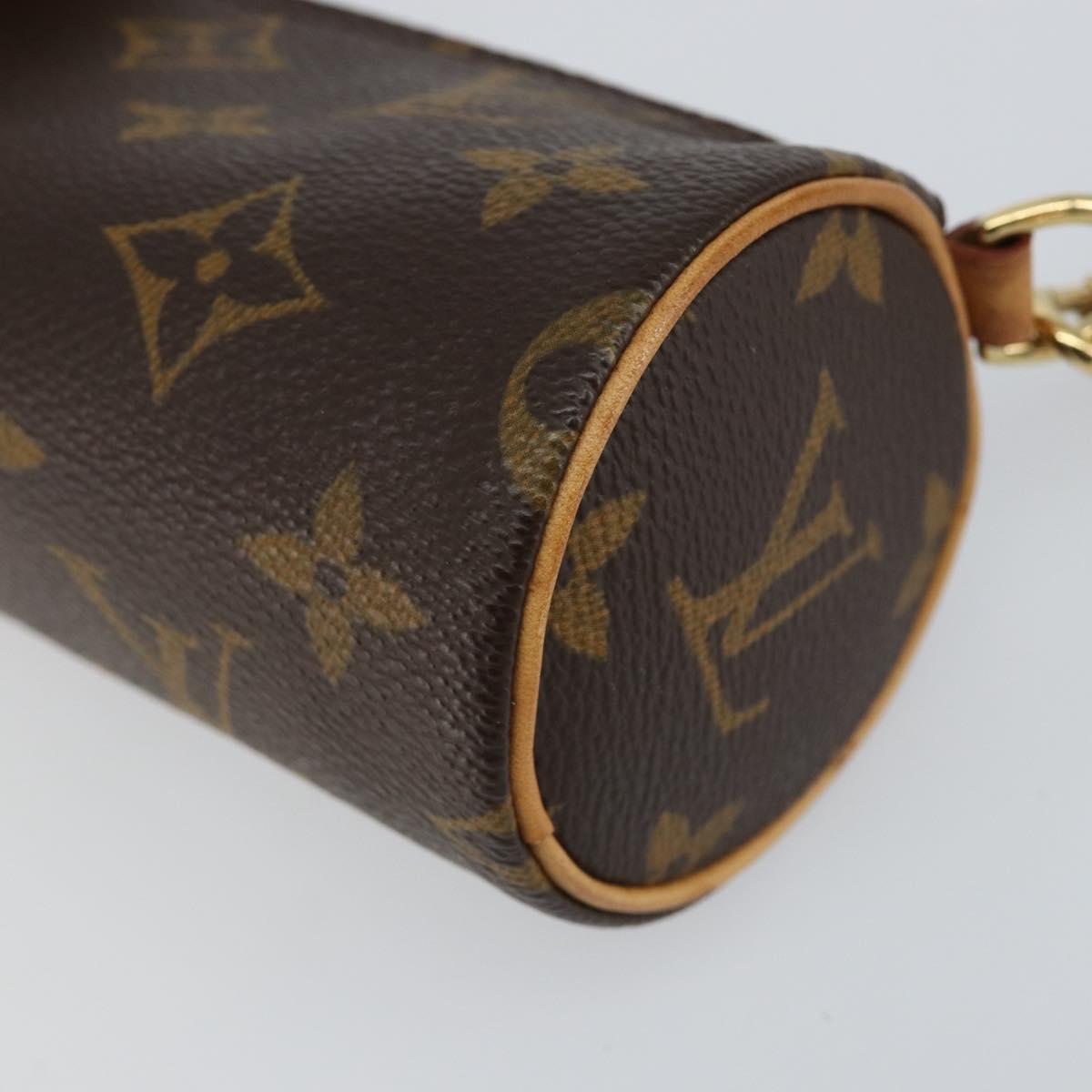 LOUIS VUITTON Monogram Papillon Pouch LV Auth 148120