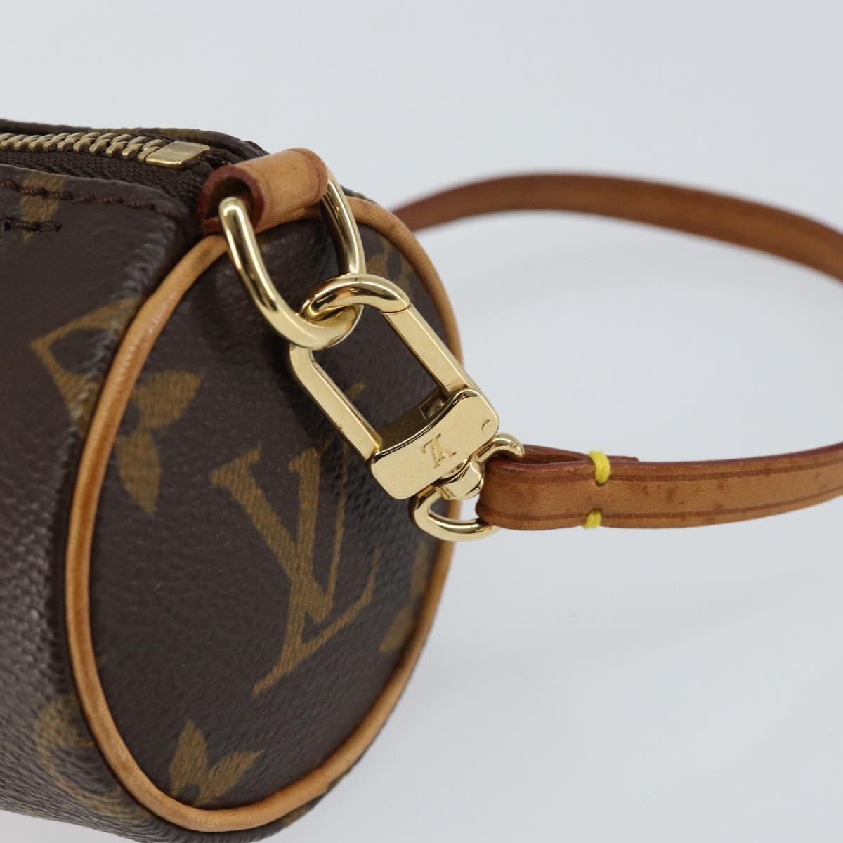 LOUIS VUITTON Monogram Papillon Pouch LV Auth 148120