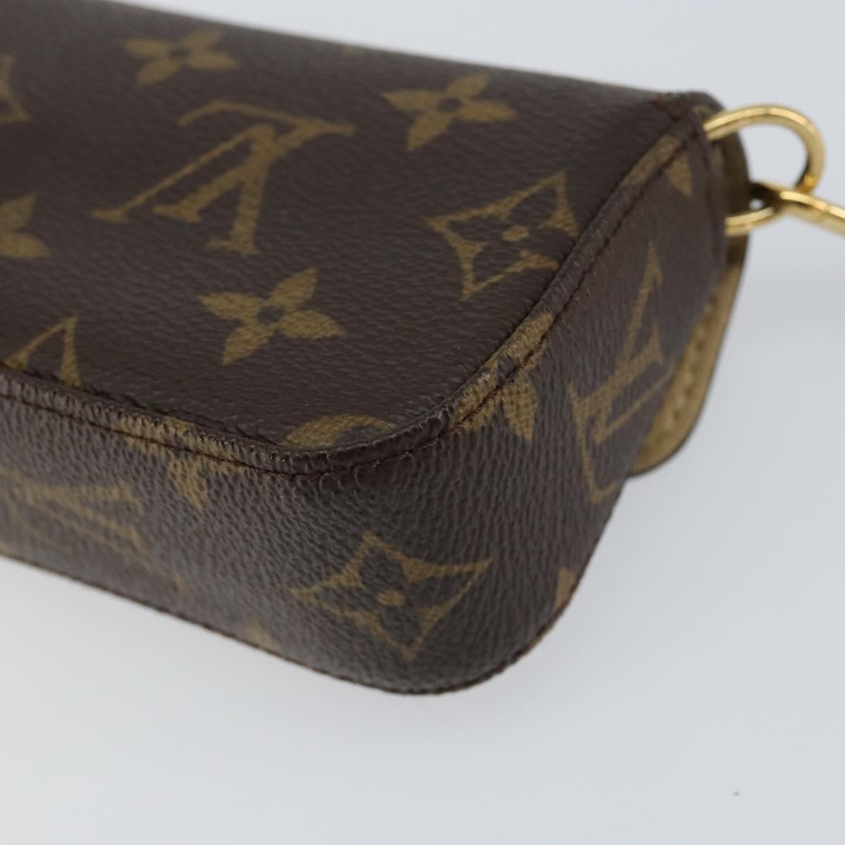 LOUIS VUITTON Monogram Pochette lagoon Glasses Case M60008 LV Auth 148124