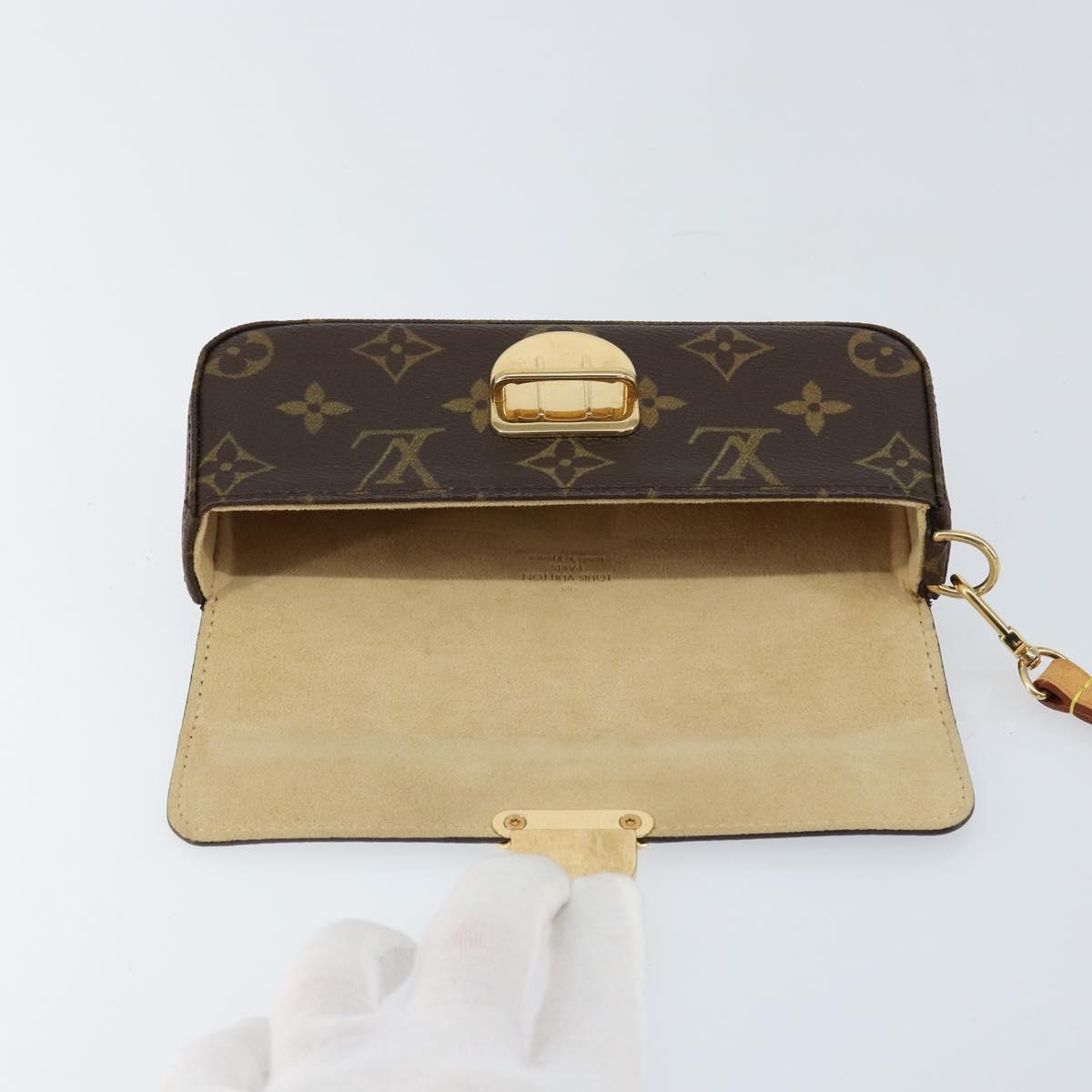 LOUIS VUITTON Monogram Pochette lagoon Glasses Case M60008 LV Auth 148124