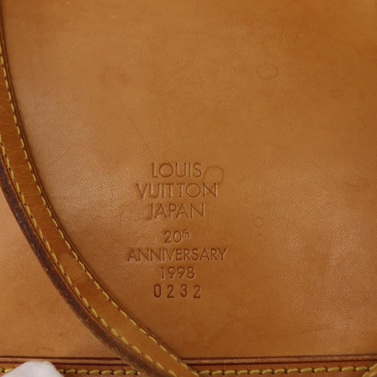 LOUIS VUITTON Nomad Male Ventiem Bag 20th Anniversary Beige M99070 Auth 148127