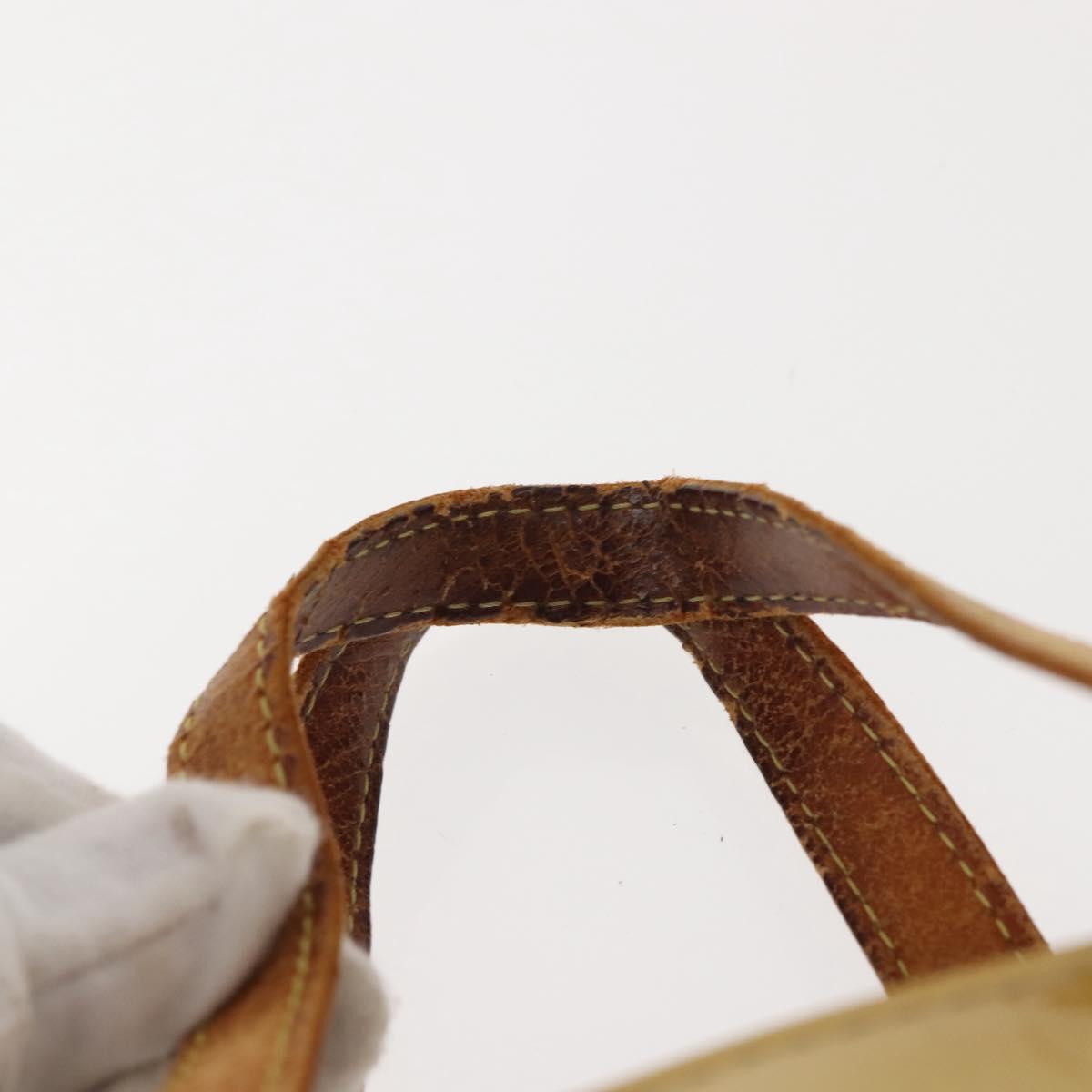 LOUIS VUITTON Monogram Vernis Reade PM Hand Bag Beige M91334 LV Auth 148128