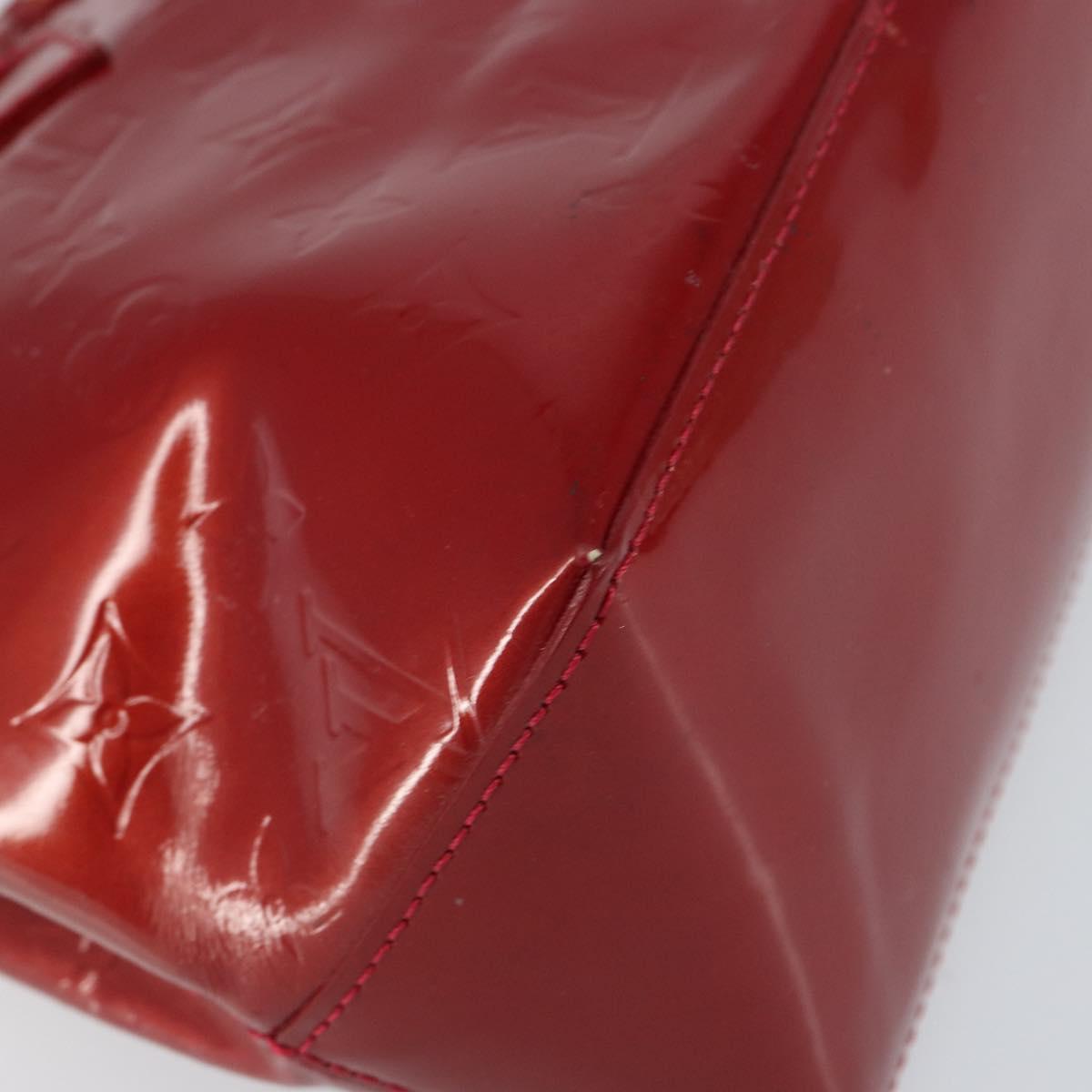 LOUIS VUITTON Monogram Vernis Wilshire PM Bag Pomme D'amour M93642 Auth 148130