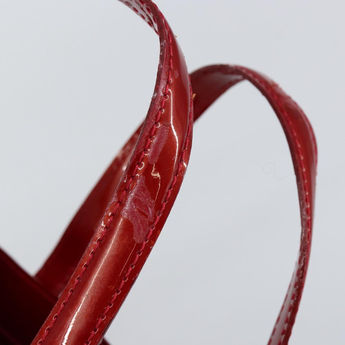 LOUIS VUITTON Monogram Vernis Wilshire PM Bag Pomme D'amour M93642 Auth 148130