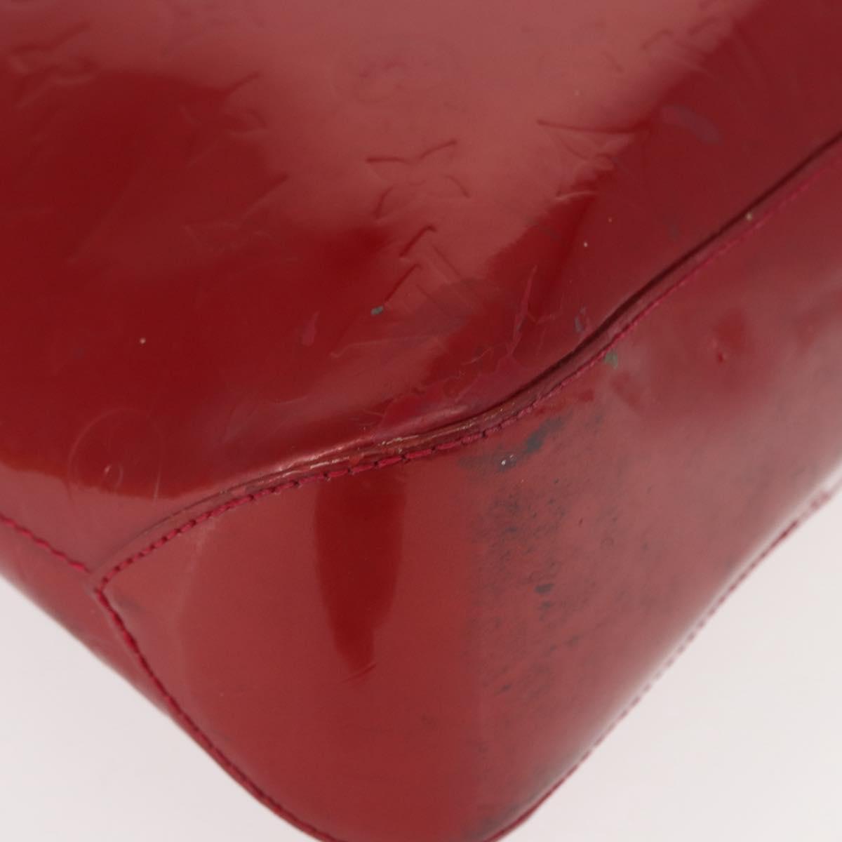 LOUIS VUITTON Monogram Vernis Brentwood Bag Pomme D'amour M91989 LV Auth 148132