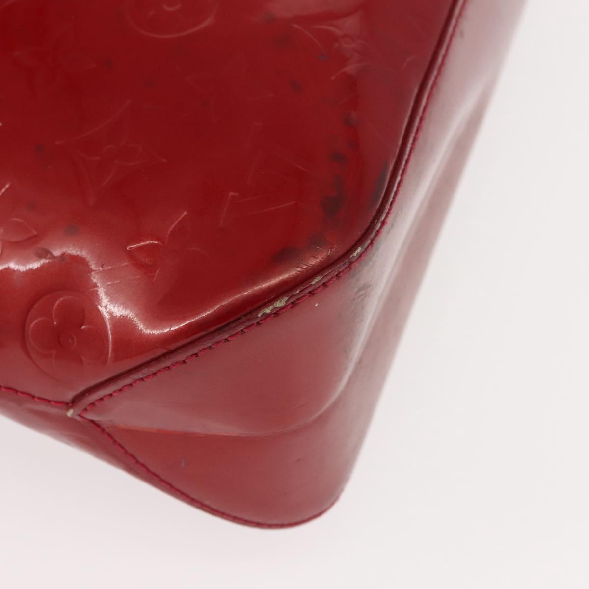 LOUIS VUITTON Monogram Vernis Brentwood Bag Pomme D'amour M91989 LV Auth 148132