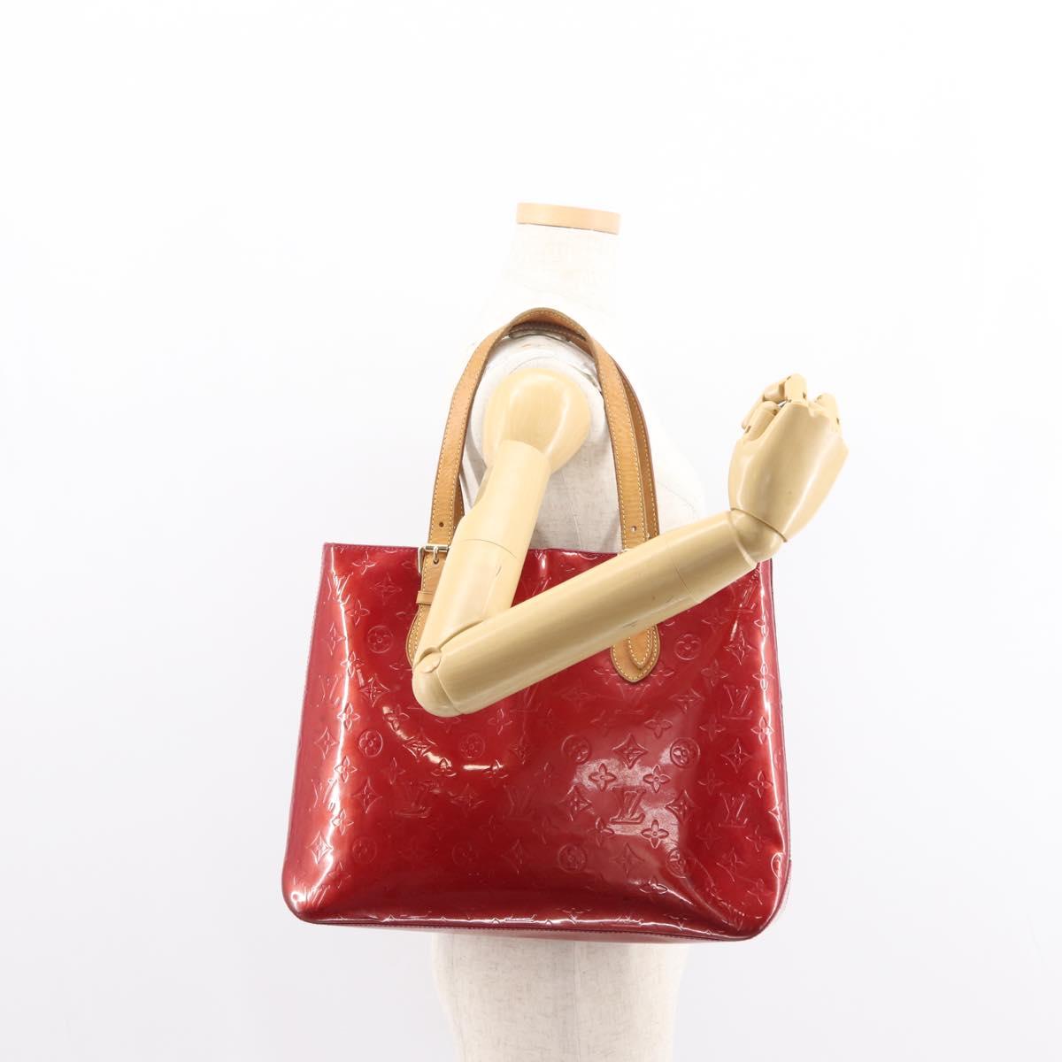 LOUIS VUITTON Monogram Vernis Brentwood Bag Pomme D'amour M91989 LV Auth 148132