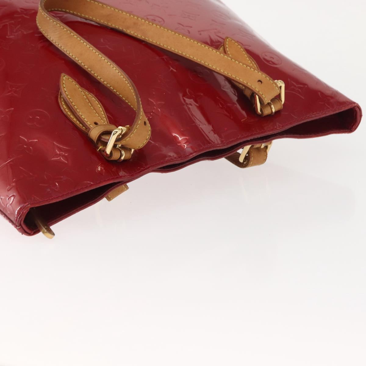 LOUIS VUITTON Monogram Vernis Brentwood Bag Pomme D'amour M91989 LV Auth 148132