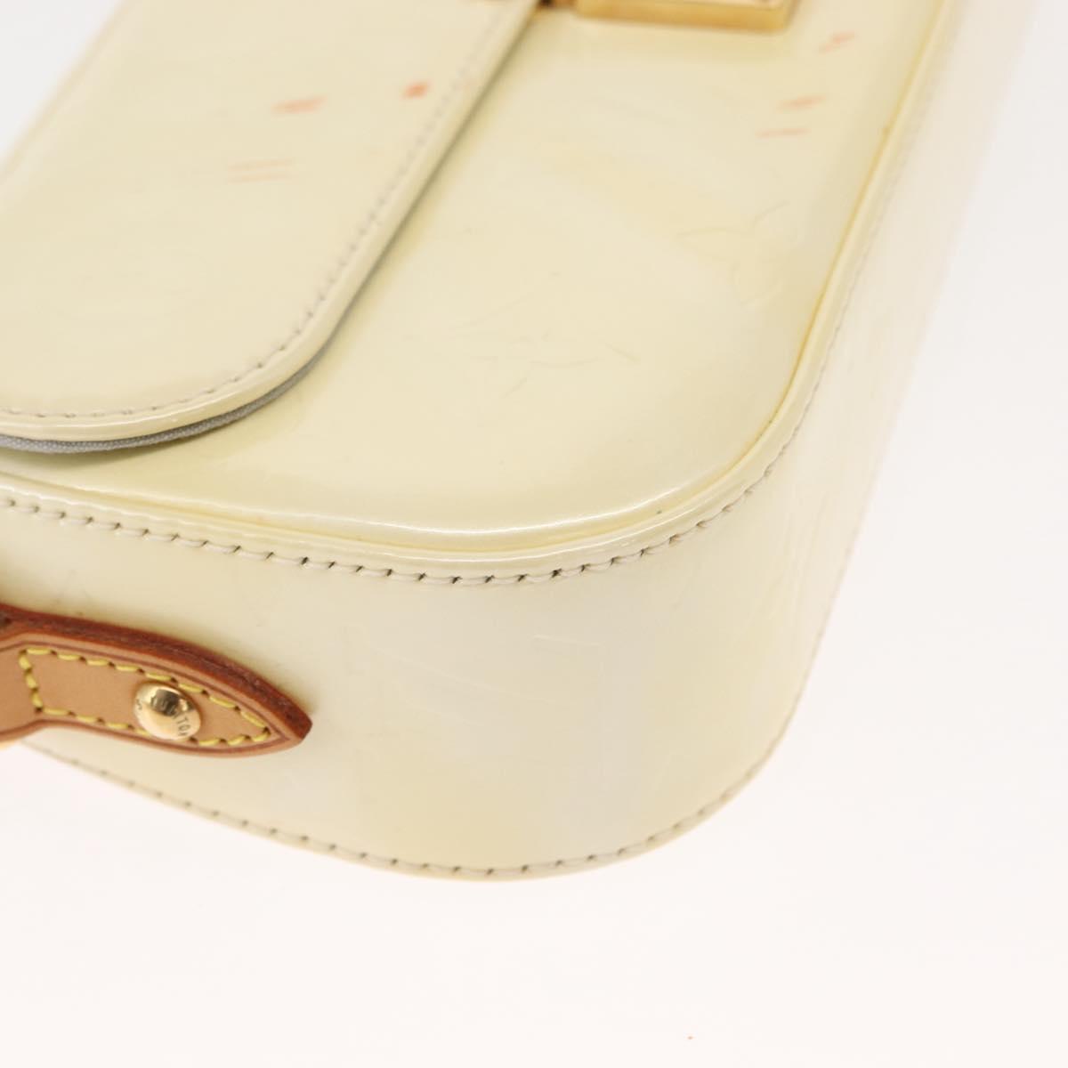 LOUIS VUITTON Monogram Vernis Malibu Street Bag Perle M91507 LV Auth 148134