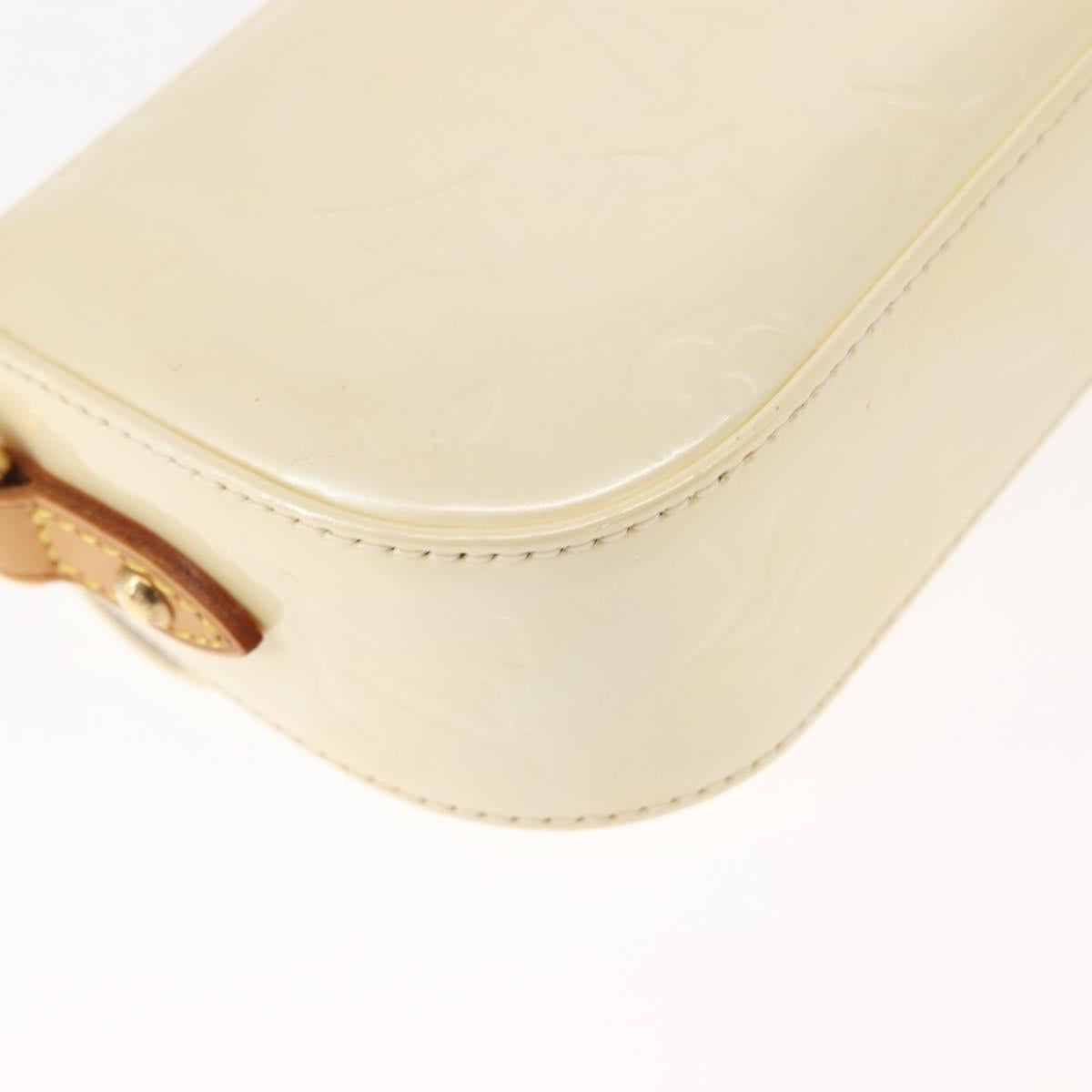 LOUIS VUITTON Monogram Vernis Malibu Street Bag Perle M91507 LV Auth 148134