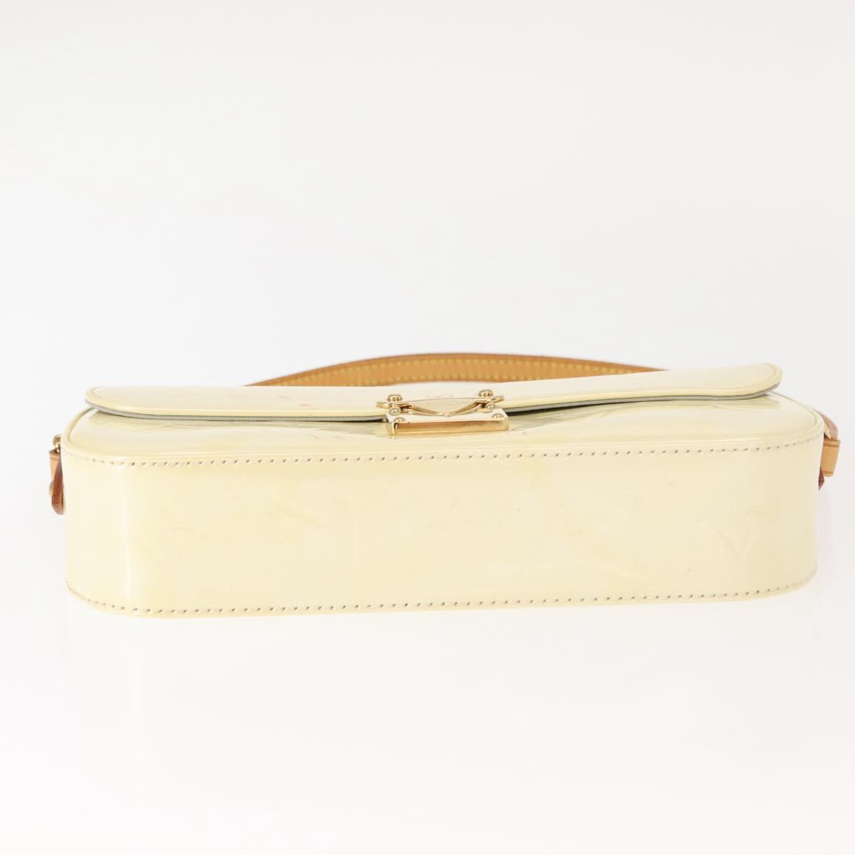 LOUIS VUITTON Monogram Vernis Malibu Street Bag Perle M91507 LV Auth 148134