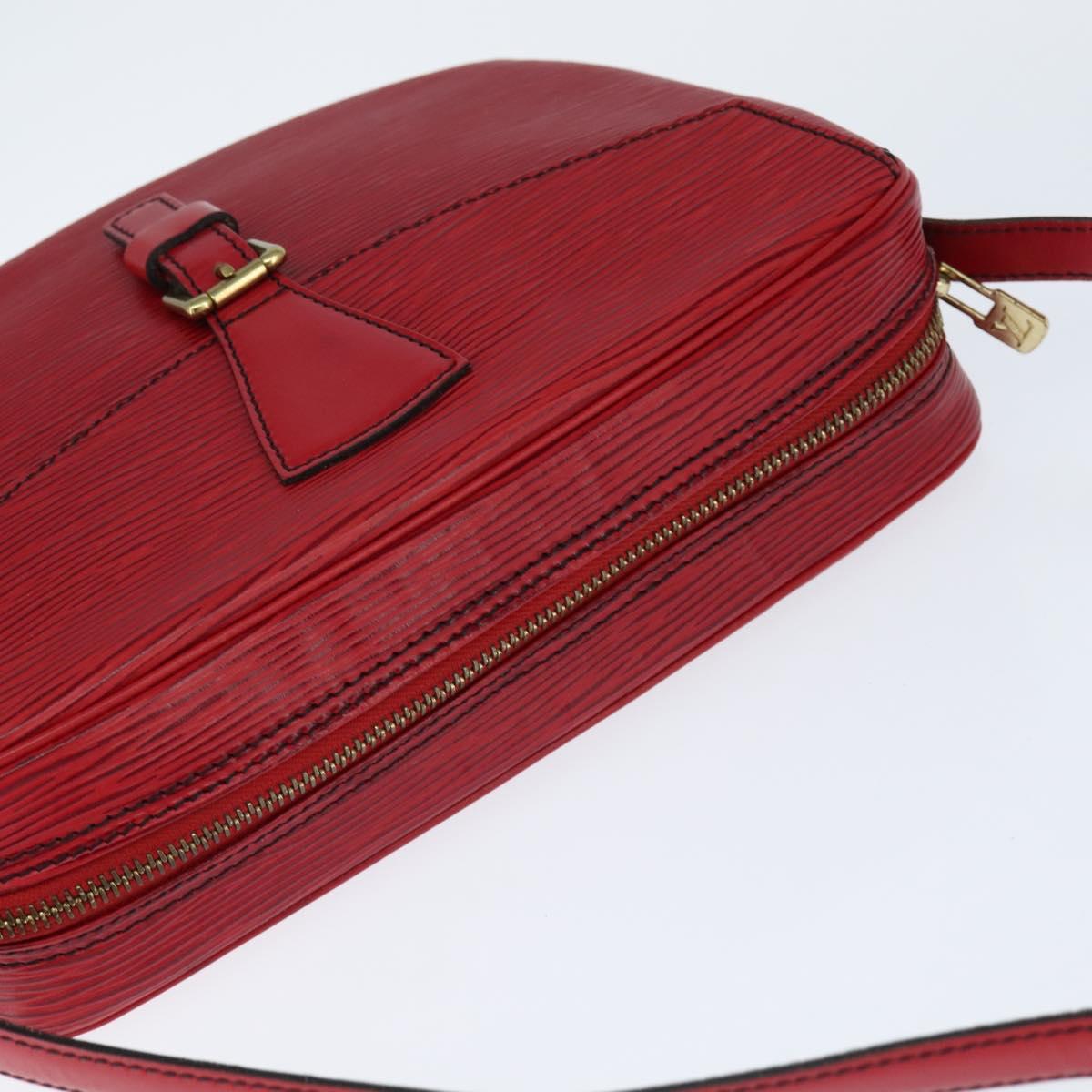 LOUIS VUITTON Epi Jeune Fille MM Shoulder Bag Red M52157 LV Auth 148136
