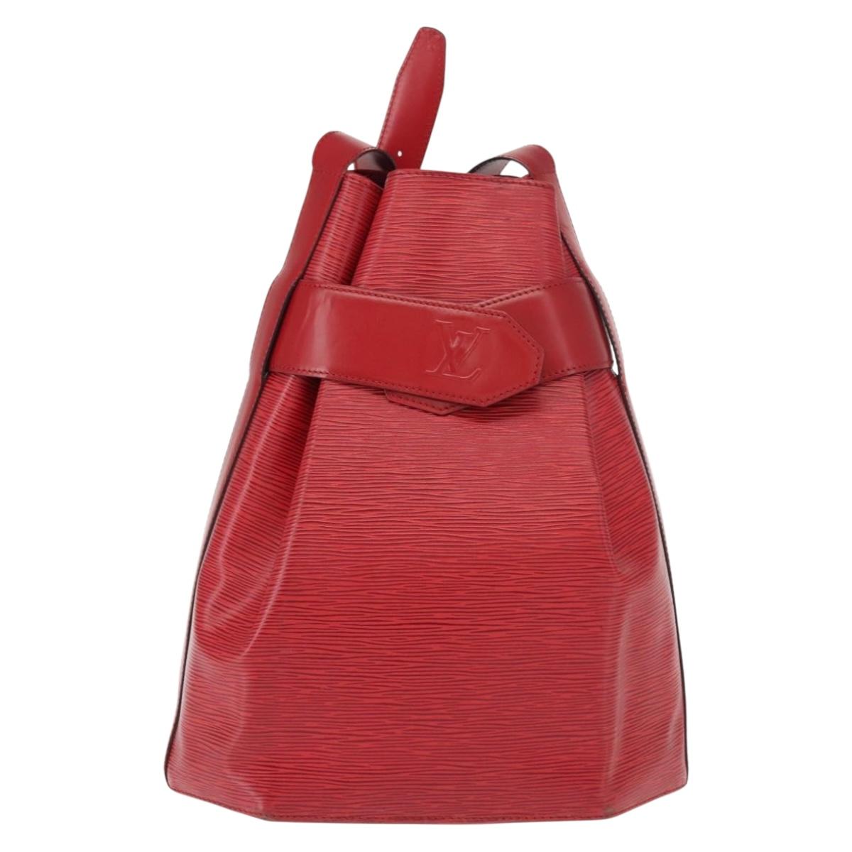 LOUIS VUITTON Epi Sac Depaule GM Shoulder Bag Red M80197 LV Auth 148137