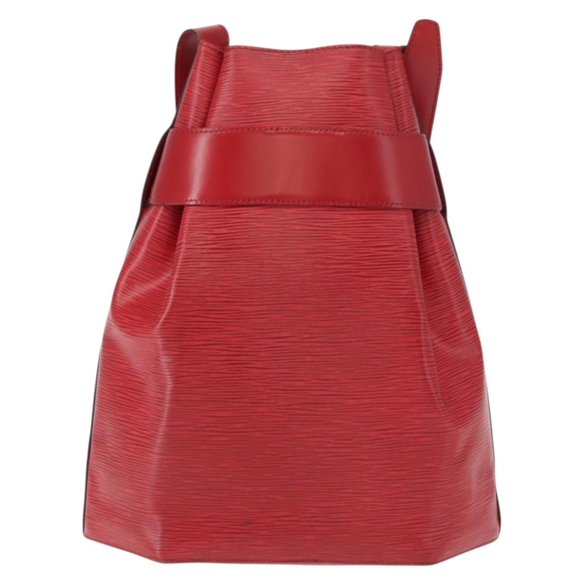 LOUIS VUITTON Epi Sac Depaule GM Shoulder Bag Red M80197 LV Auth 148137