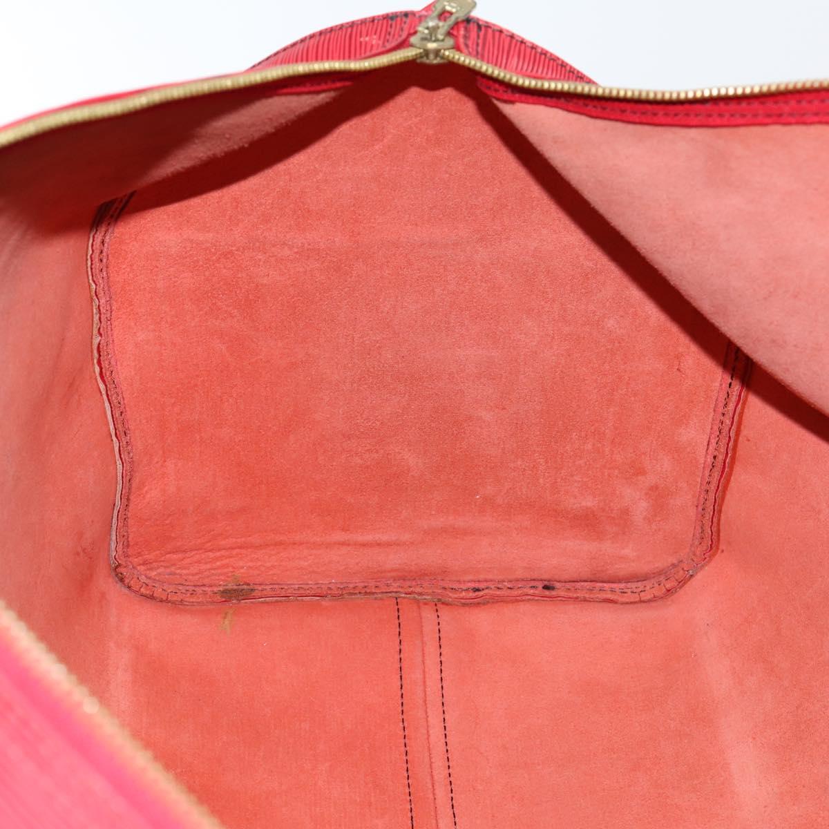LOUIS VUITTON Epi Keepall 60 Boston Bag Red M42947 LV Auth 148138