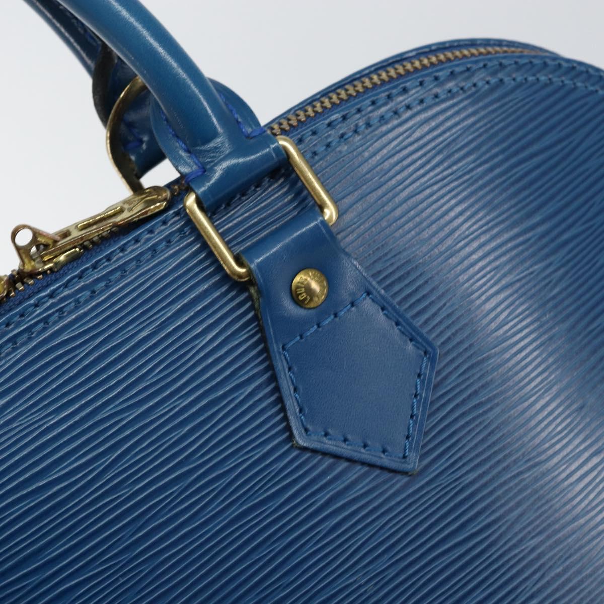LOUIS VUITTON Epi Alma Hand Bag Toledo Blue M52145 LV Auth 148139