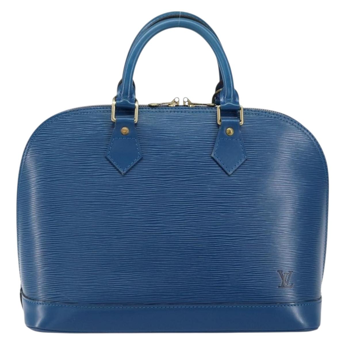 LOUIS VUITTON Epi Alma Hand Bag Toledo Blue M52145 LV Auth 148139