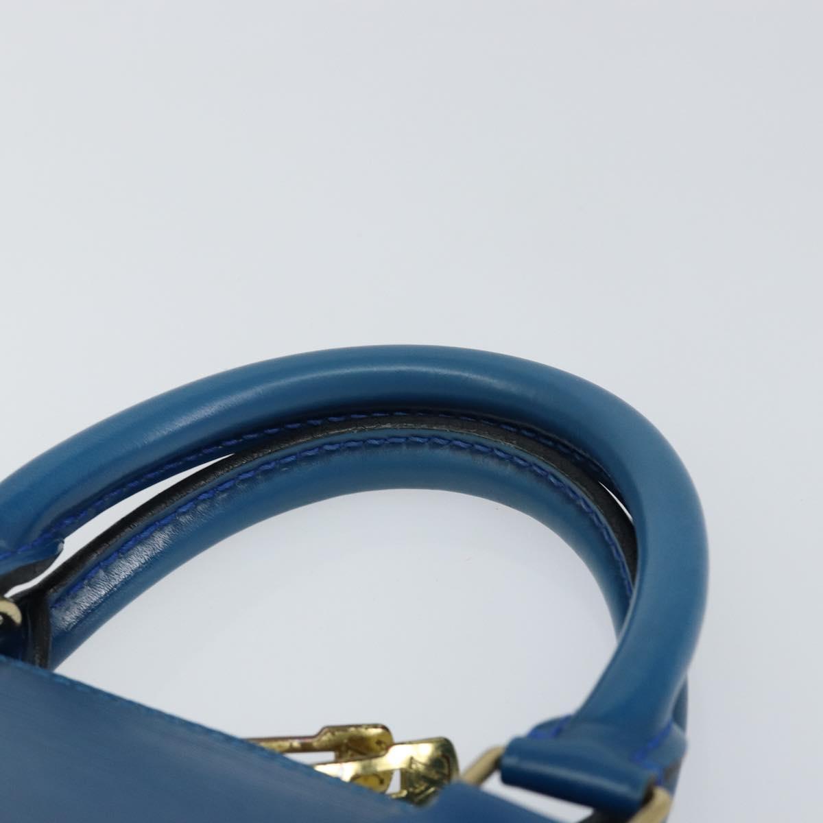 LOUIS VUITTON Epi Alma Hand Bag Toledo Blue M52145 LV Auth 148139