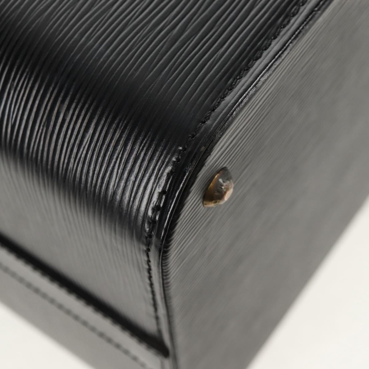 LOUIS VUITTON Vanity Epi Shoulder Bag Black LV Auth 148141A