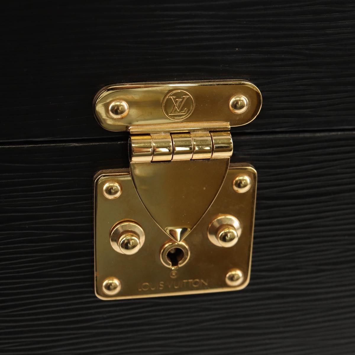 LOUIS VUITTON Vanity Epi Shoulder Bag Black LV Auth 148141A