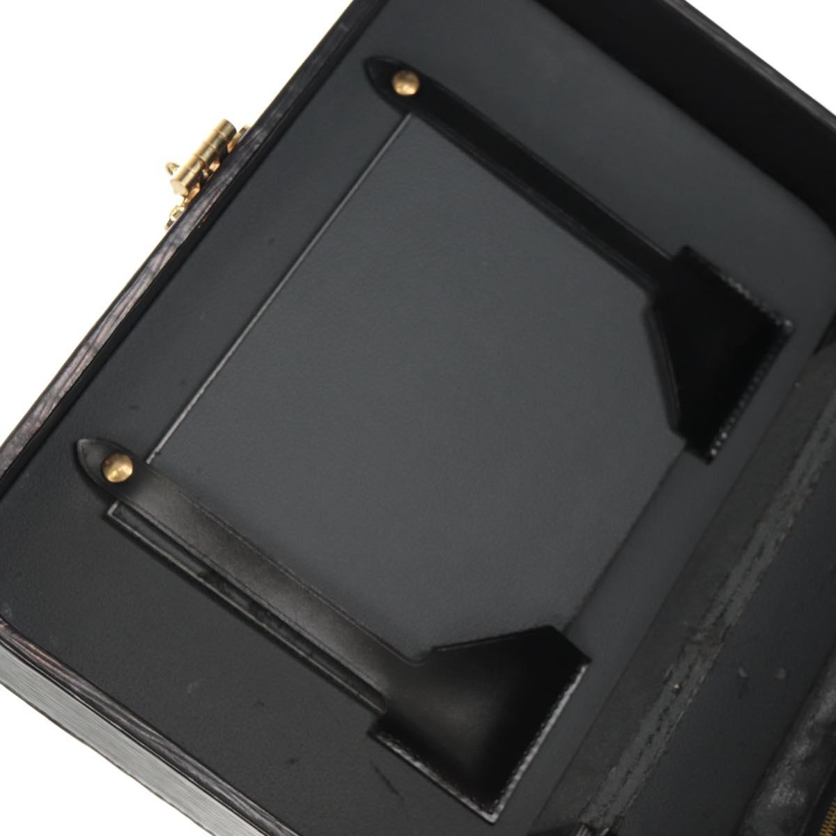 LOUIS VUITTON Vanity Epi Shoulder Bag Black LV Auth 148141A