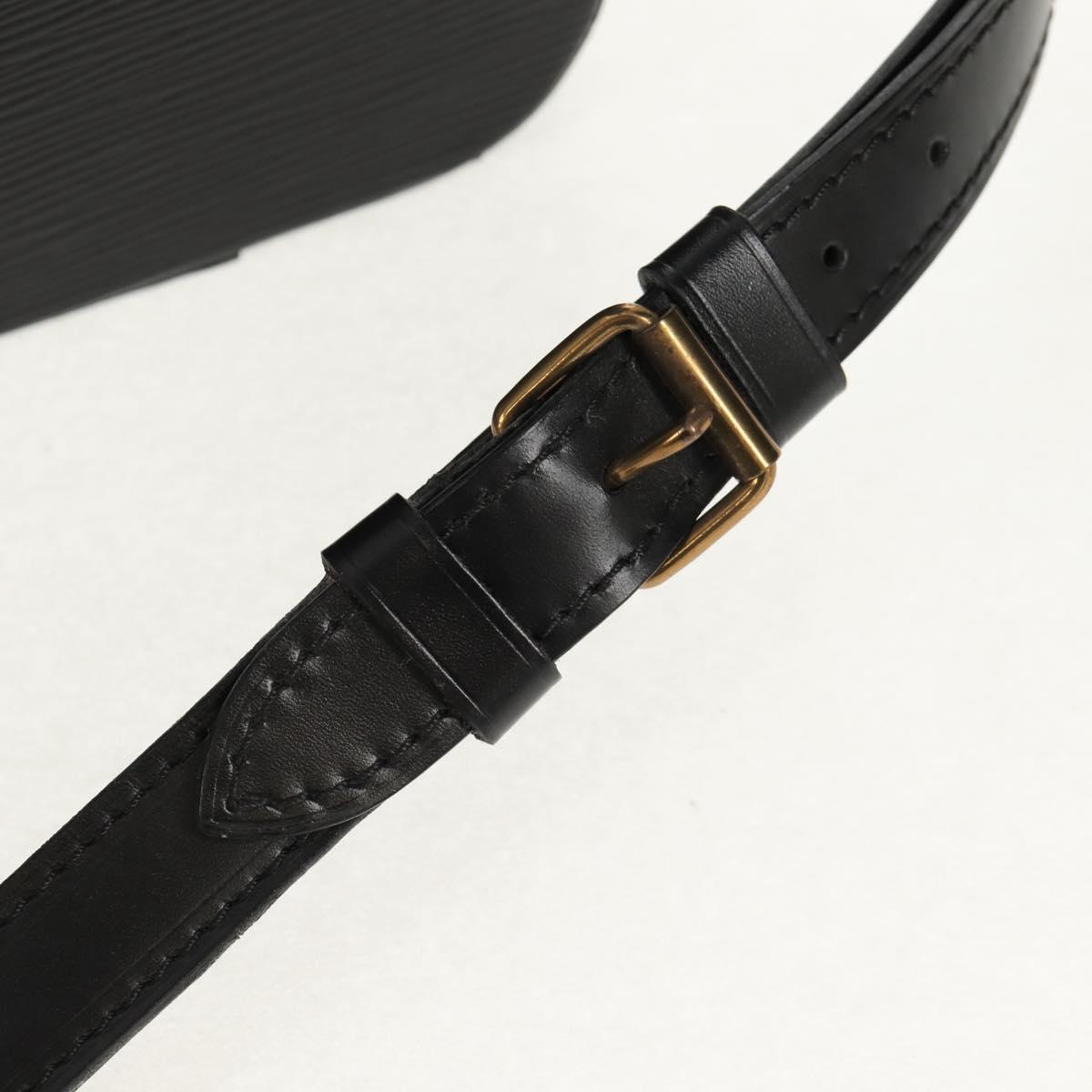 LOUIS VUITTON Vanity Epi Shoulder Bag Black LV Auth 148141A