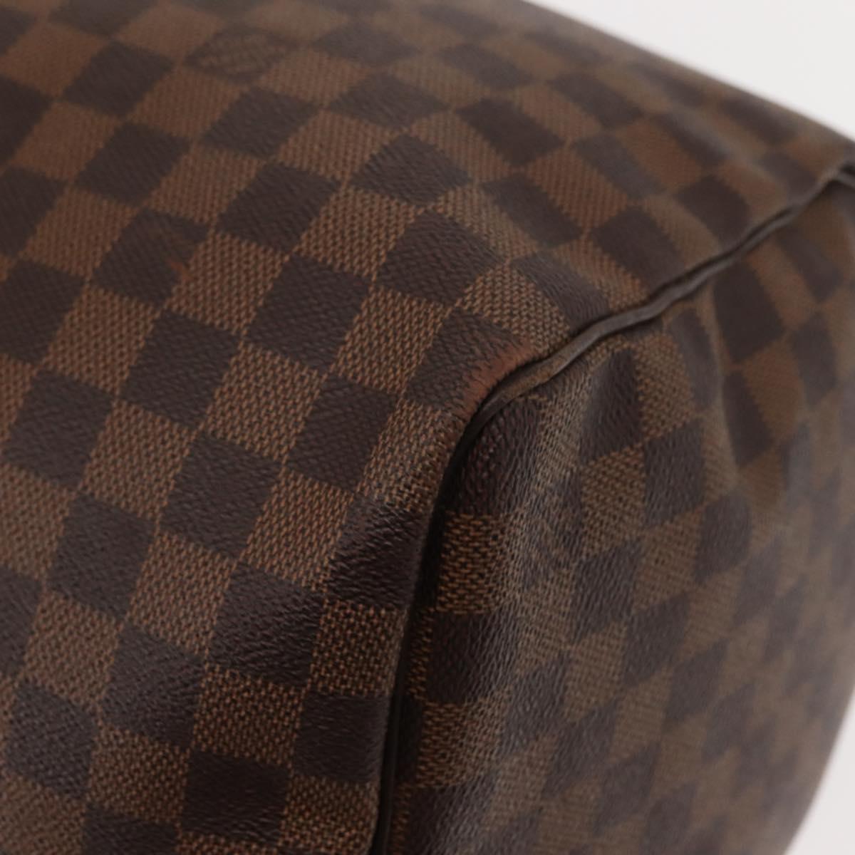 LOUIS VUITTON Damier Ebene Keepall 50 Boston Bag N41427 LV Auth 148143