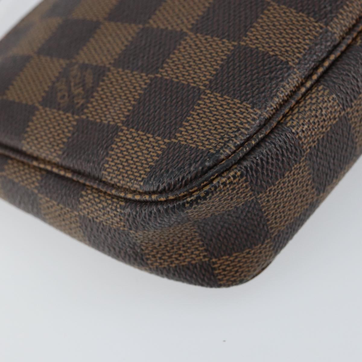 LOUIS VUITTON Damier Ebene Pochette Accessoires Pouch N41206 LV Auth 148145
