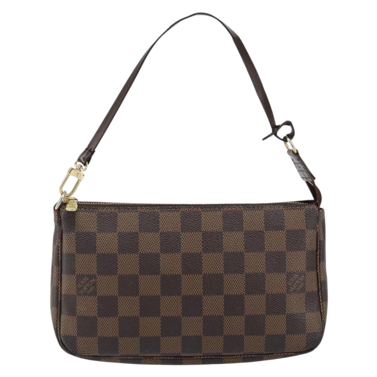 LOUIS VUITTON Damier Ebene Pochette Accessoires Pouch N41206 LV Auth 148145