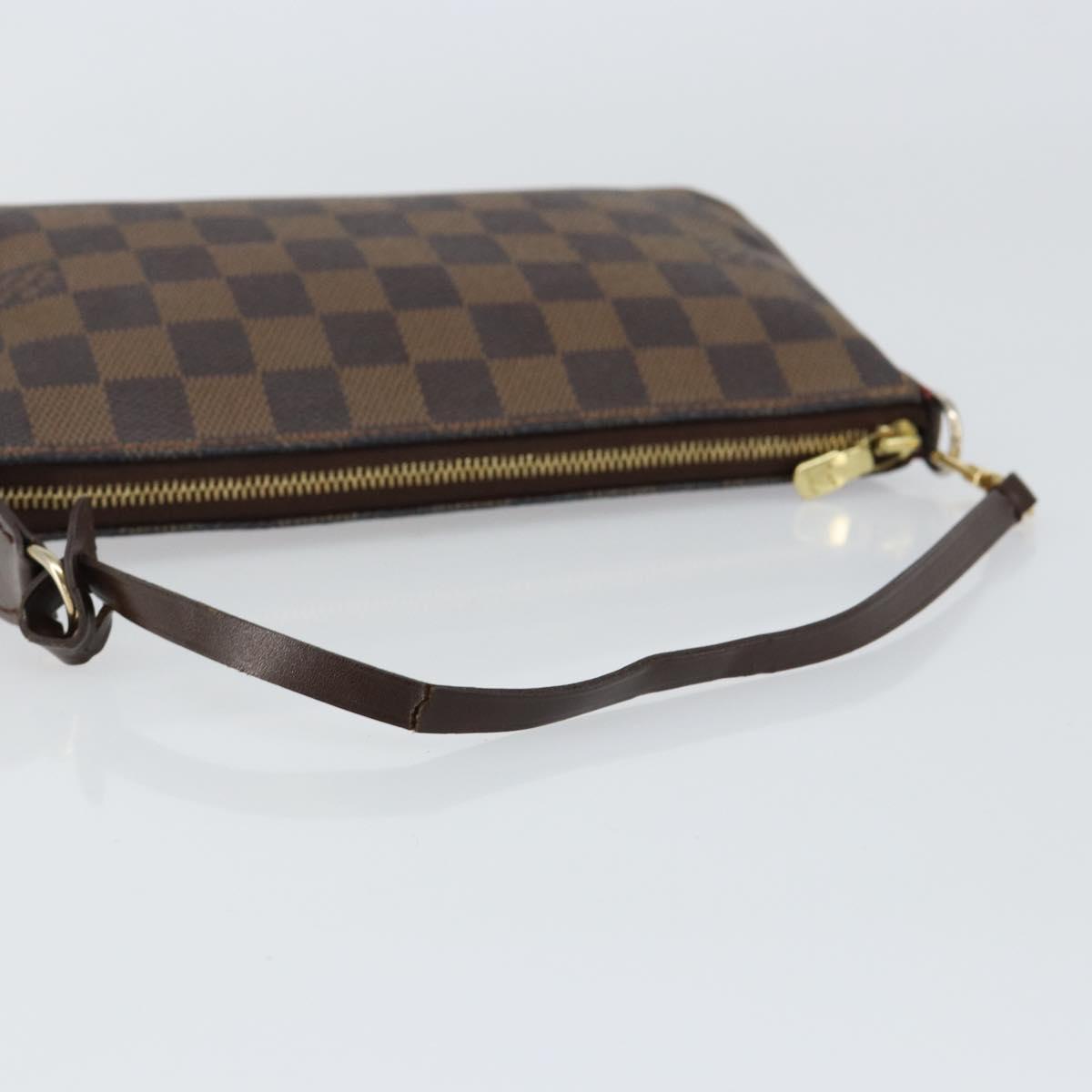 LOUIS VUITTON Damier Ebene Pochette Accessoires Pouch N41206 LV Auth 148145