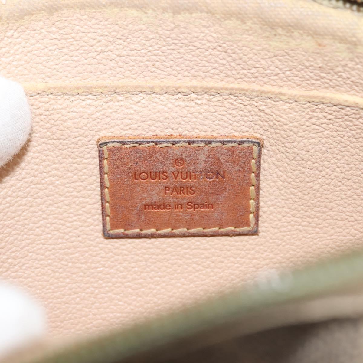 LOUIS VUITTON Damier Azur Pochette Cosmetic PM Pouch N60024 LV Auth 148147