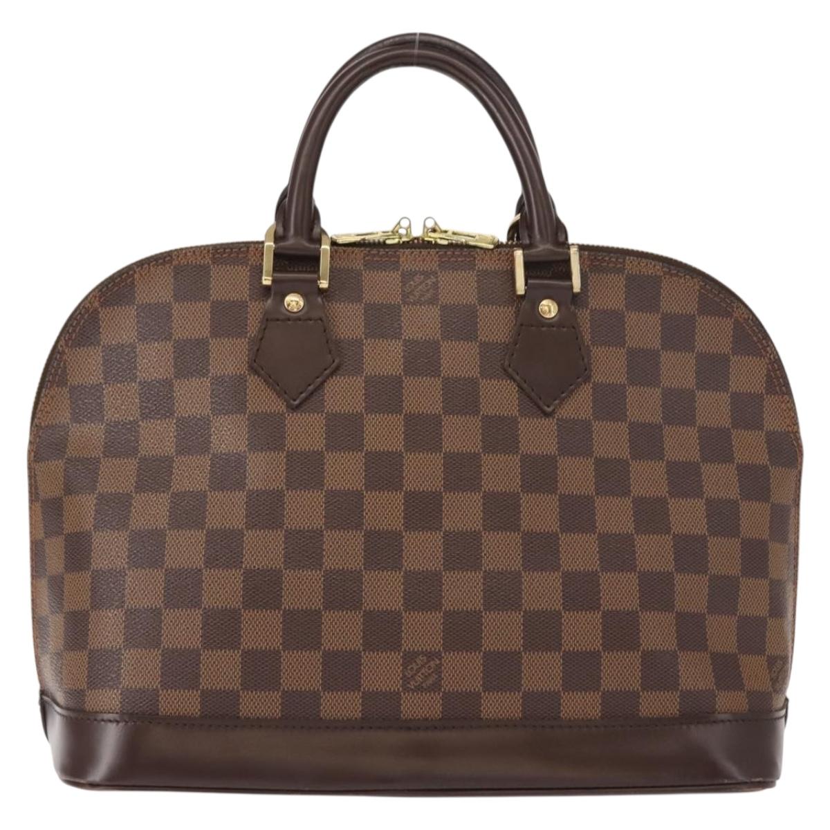 LOUIS VUITTON Damier Ebene Alma Hand Bag N51131 LV Auth 148151