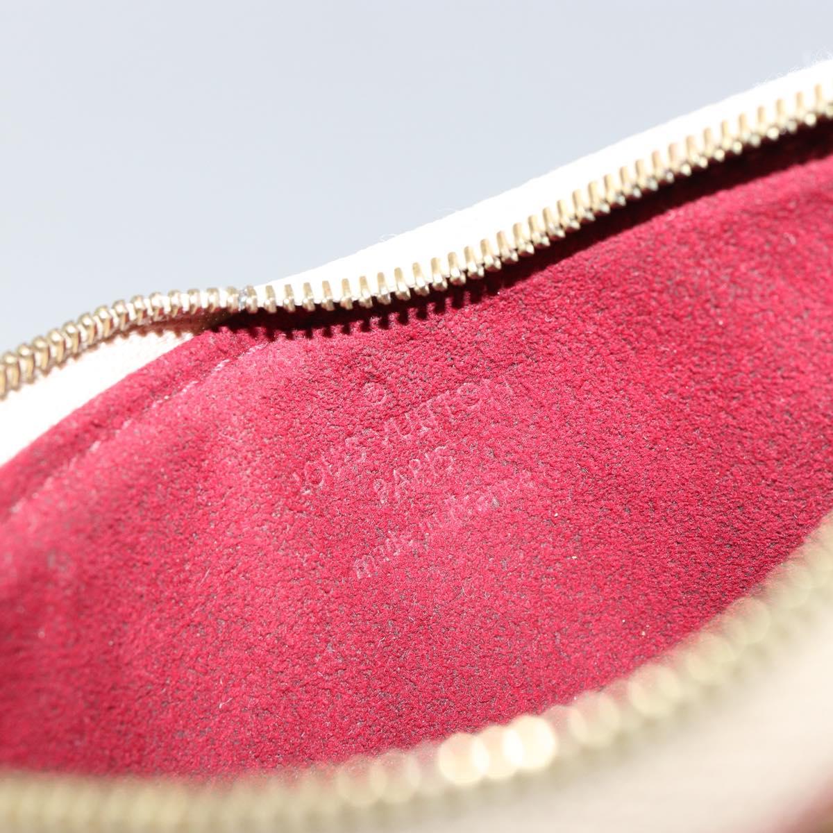 LOUIS VUITTON Multicolor Pochette Mira PM Hand Bag White M60096 LV Auth 148153