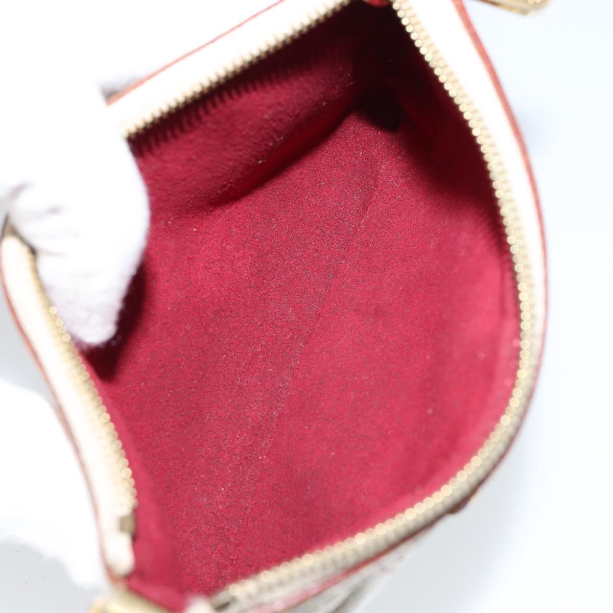 LOUIS VUITTON Multicolor Pochette Mira PM Hand Bag White M60096 LV Auth 148153