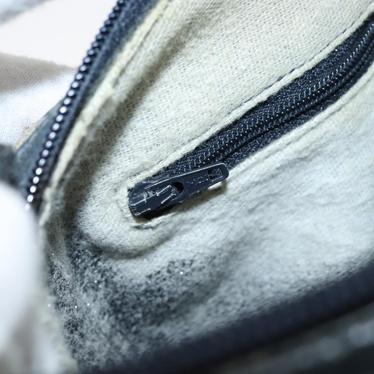 GUCCI GG Supreme Sherry Line Shoulder Bag PVC Navy Gold 89 02 077 Auth 148160