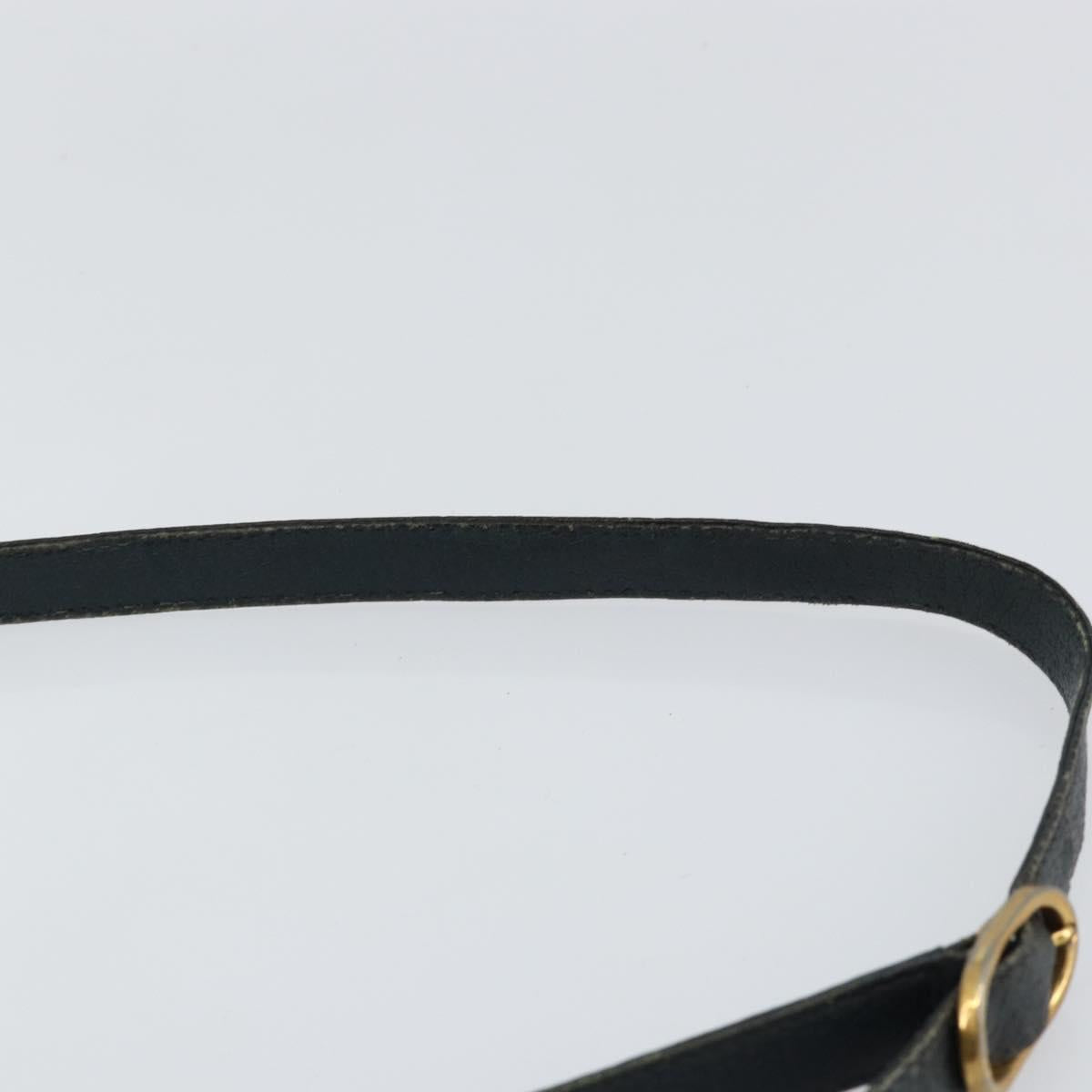 GUCCI GG Supreme Sherry Line Shoulder Bag PVC Navy Gold 89 02 077 Auth 148160