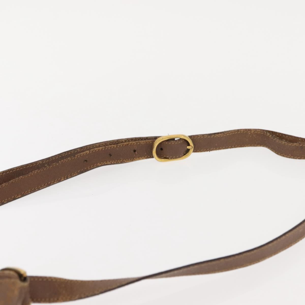 GUCCI GG Supreme Web Sherry Line Bag PVC Beige Gold 41 02 085 Auth 148164