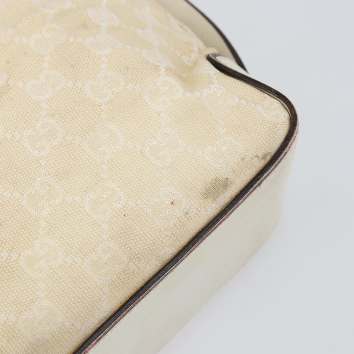 GUCCI GG Canvas Tote Bag Beige 107757 Auth 148167