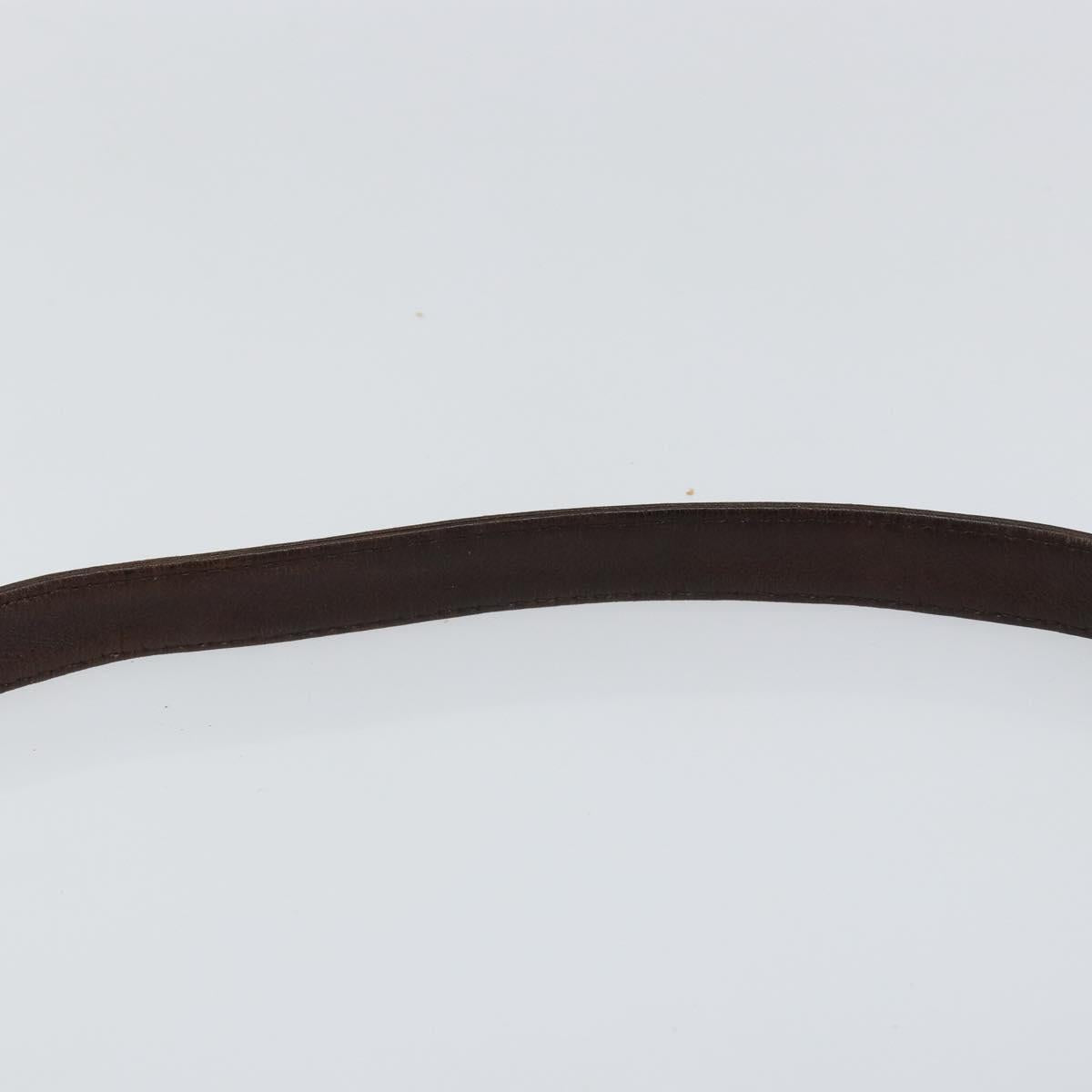 Christian Dior Trotter Canvas Shoulder Bag Beige Gold Auth 148173